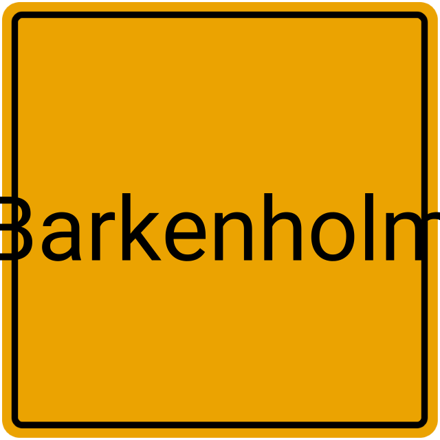 Meldebestätigung Barkenholm