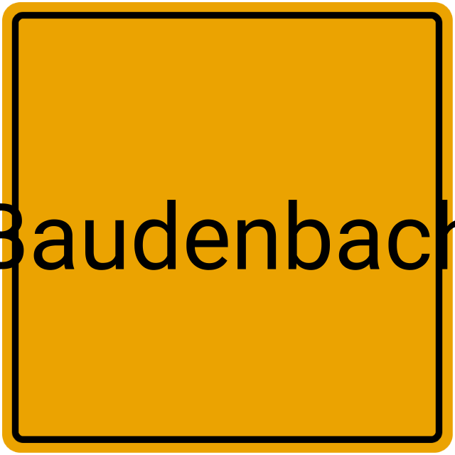 Meldebestätigung Baudenbach