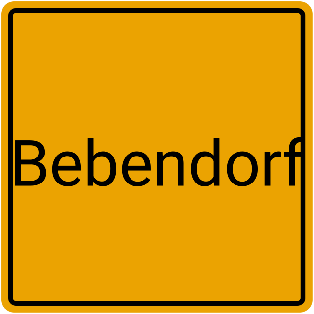 Meldebestätigung Bebendorf