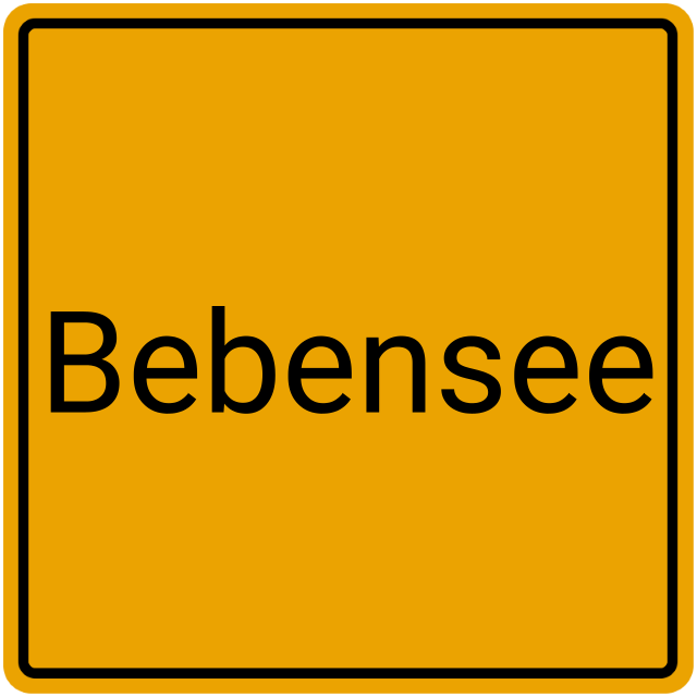 Meldebestätigung Bebensee