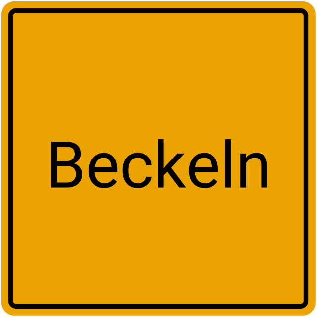 Meldebestätigung Beckeln