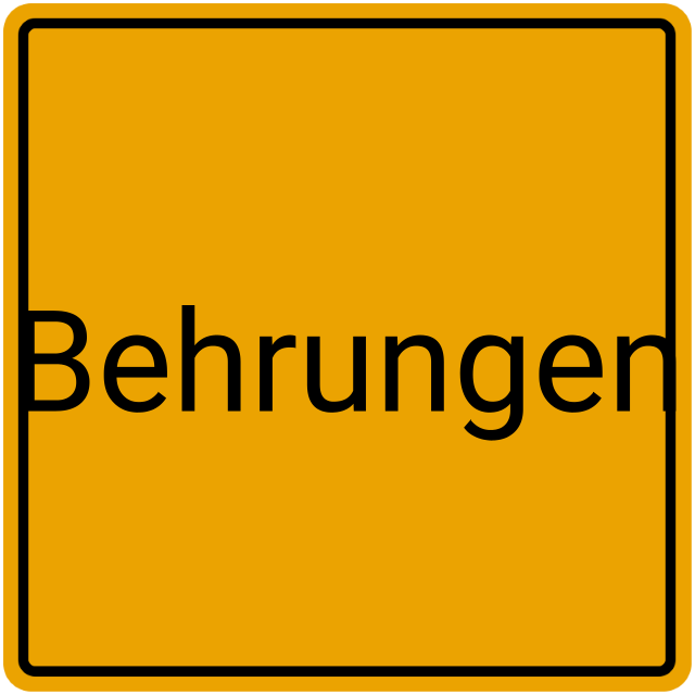 Meldebestätigung Behrungen