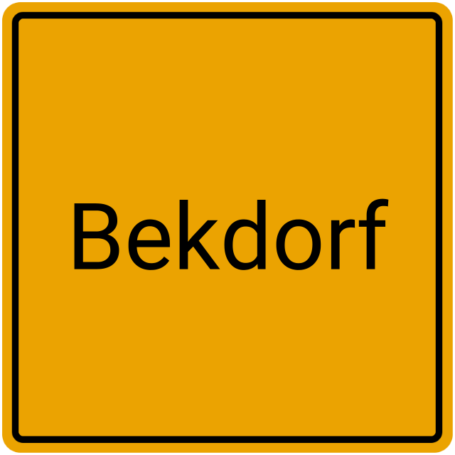 Meldebestätigung Bekdorf