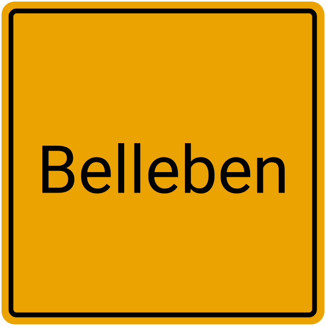 Meldebestätigung Belleben