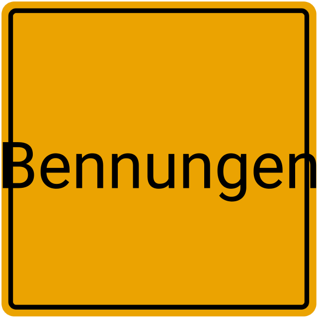 Meldebestätigung Bennungen