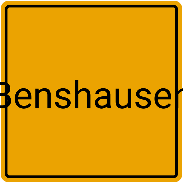 Meldebestätigung Benshausen