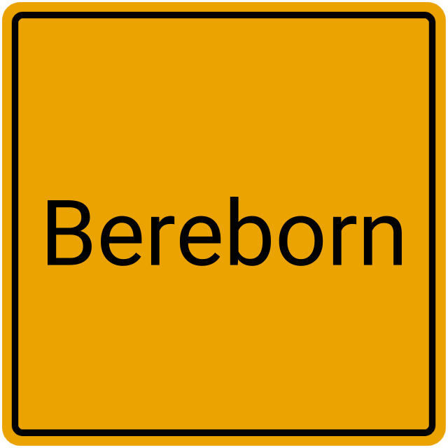 Meldebestätigung Bereborn