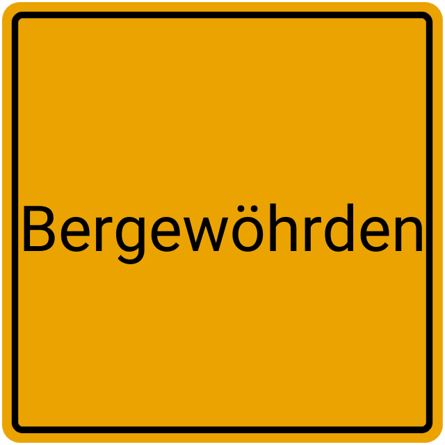 Meldebestätigung Bergewöhrden