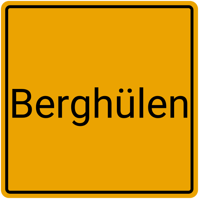 Meldebestätigung Berghülen