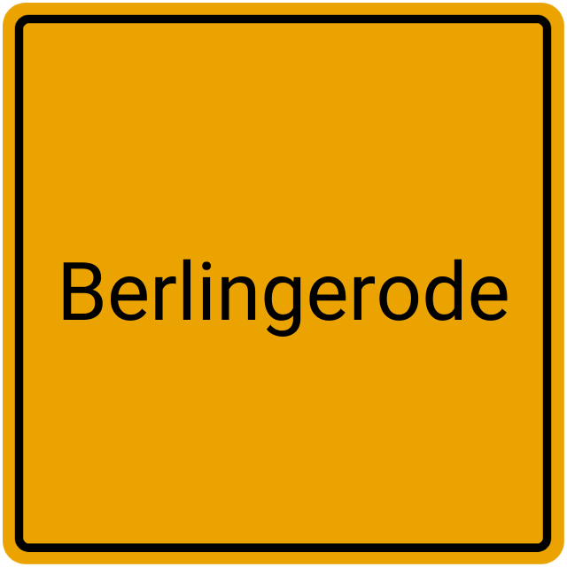 Meldebestätigung Berlingerode