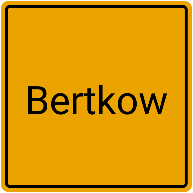 Meldebestätigung Bertkow