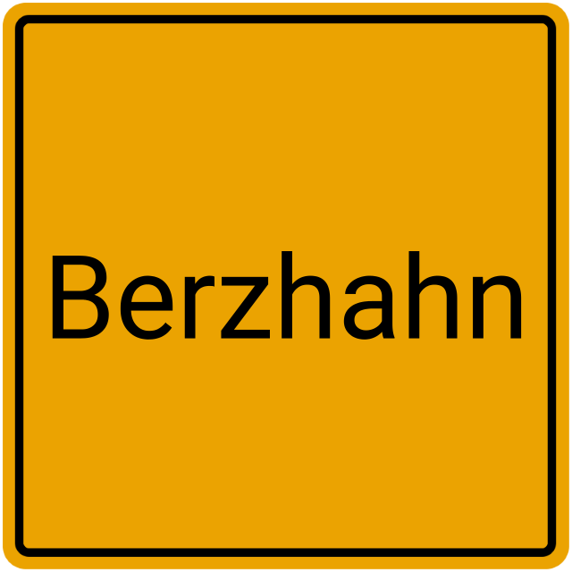 Meldebestätigung Berzhahn