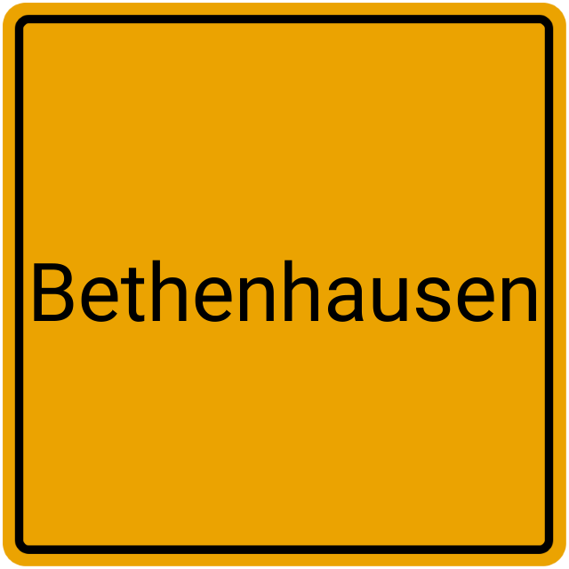 Meldebestätigung Bethenhausen