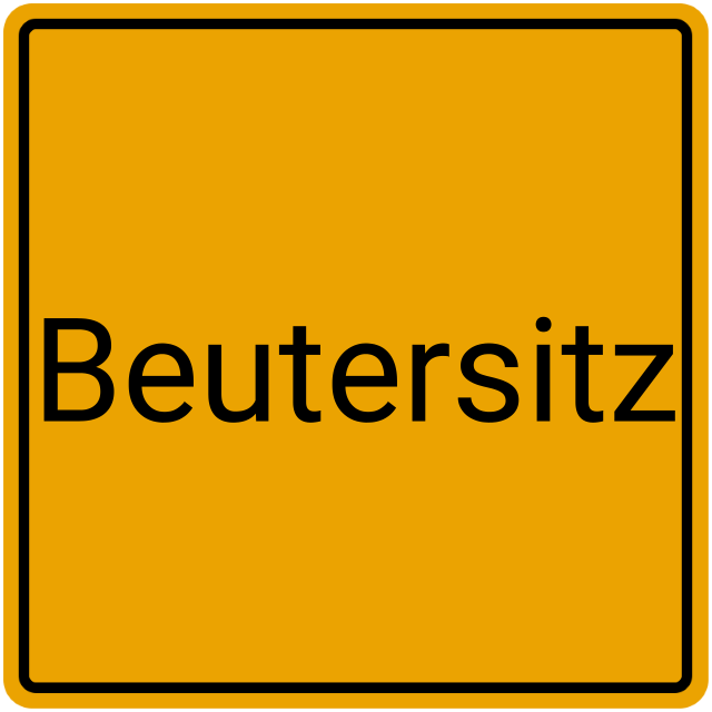 Meldebestätigung Beutersitz