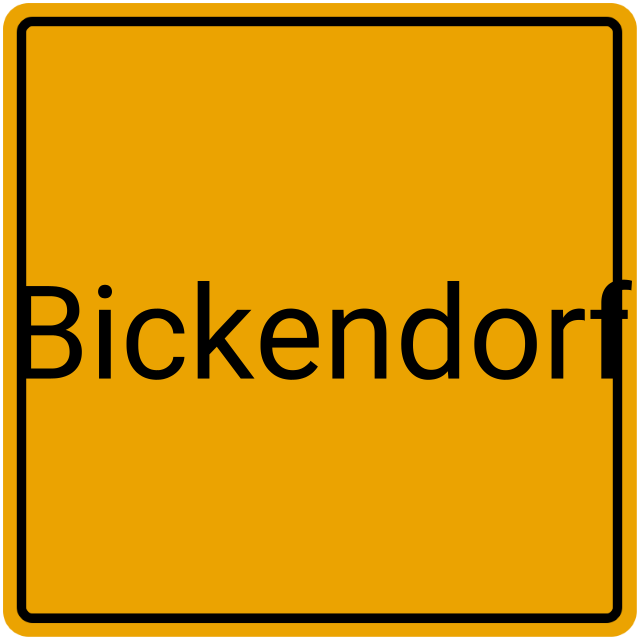 Meldebestätigung Bickendorf