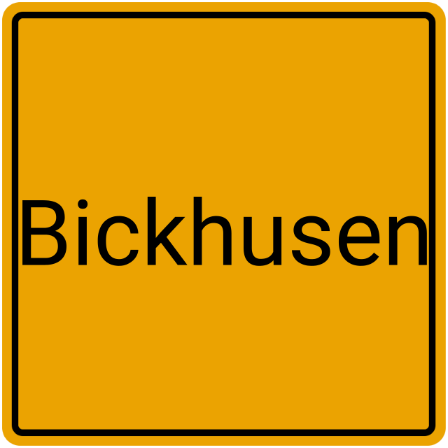 Meldebestätigung Bickhusen