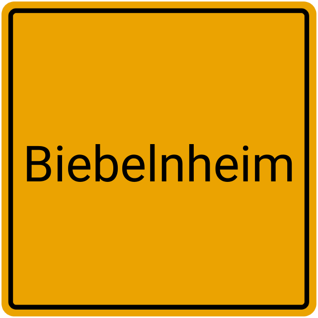 Meldebestätigung Biebelnheim