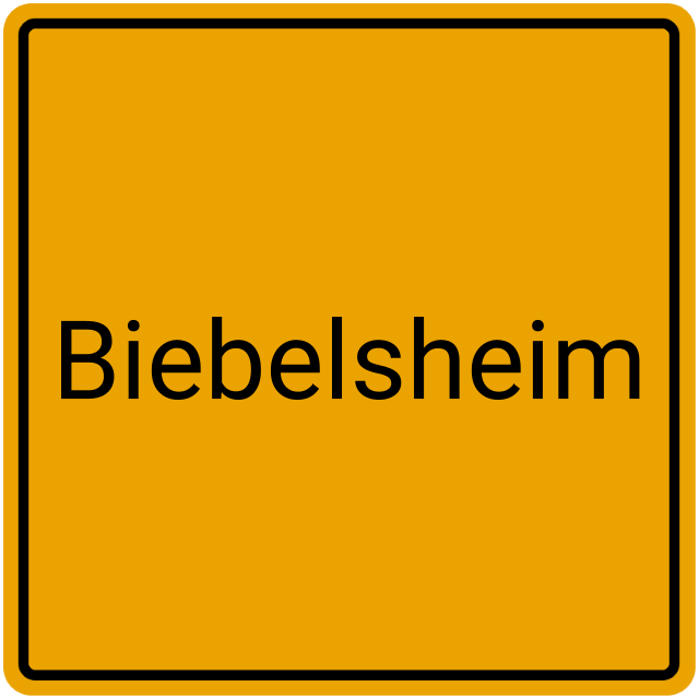 Meldebestätigung Biebelsheim