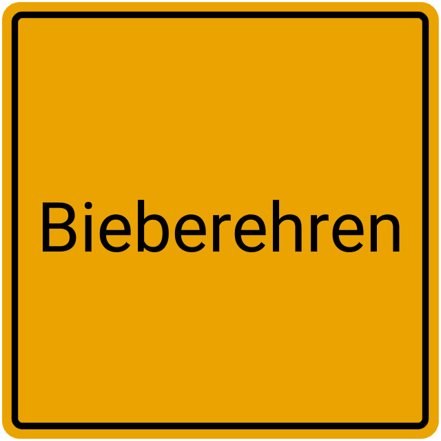 Meldebestätigung Bieberehren