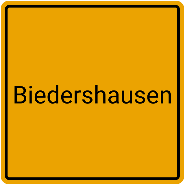 Meldebestätigung Biedershausen