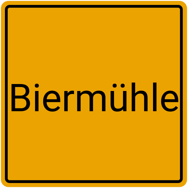 Meldebestätigung Biermühle