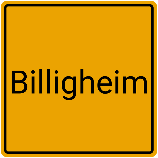 Meldebestätigung Billigheim