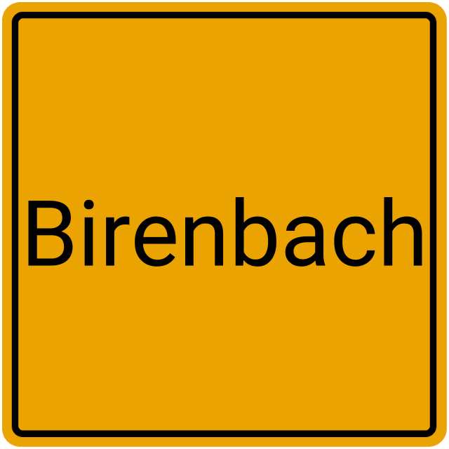 Meldebestätigung Birenbach