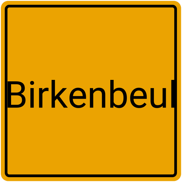 Meldebestätigung Birkenbeul