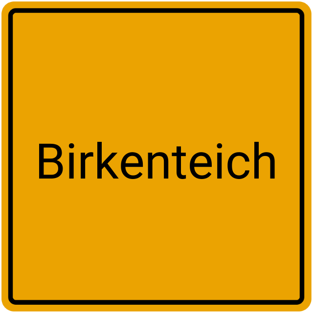 Meldebestätigung Birkenteich