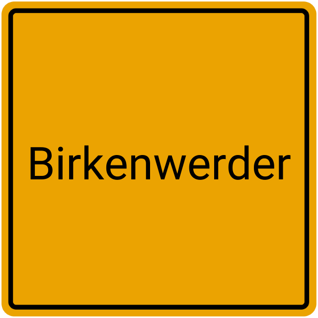 Meldebestätigung Birkenwerder