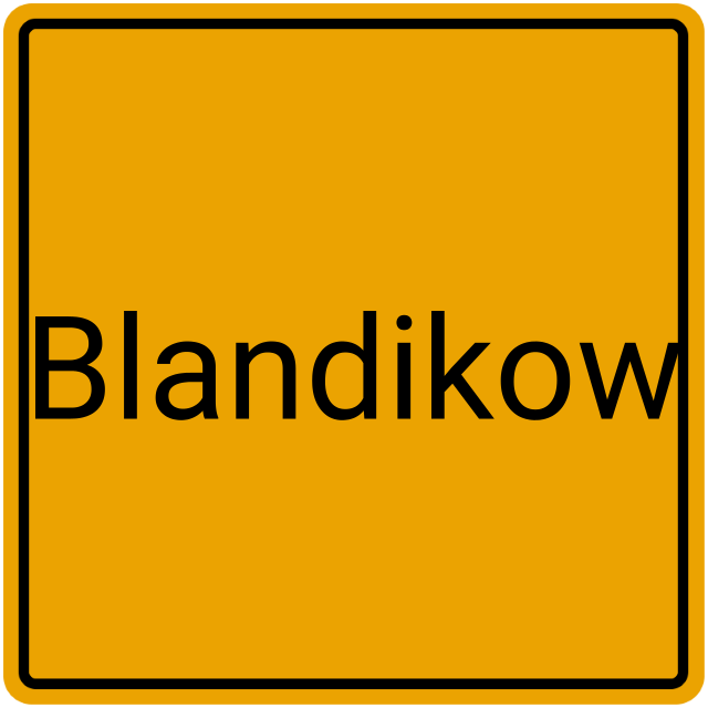 Meldebestätigung Blandikow