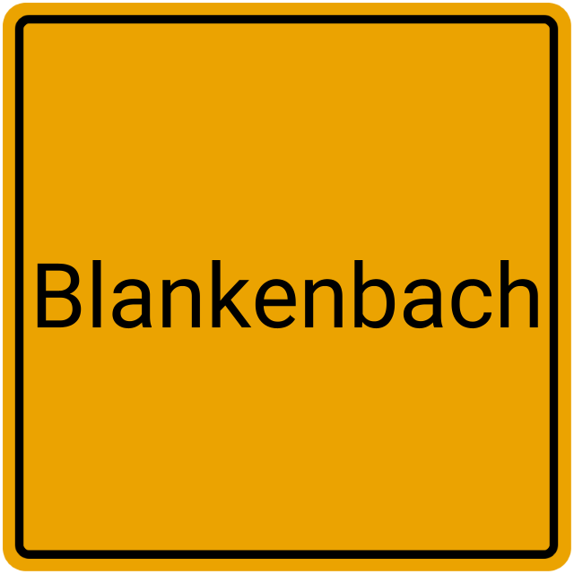 Meldebestätigung Blankenbach