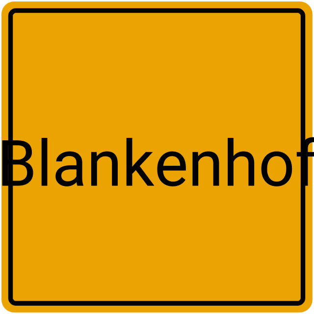 Meldebestätigung Blankenhof