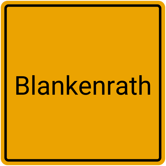 Meldebestätigung Blankenrath