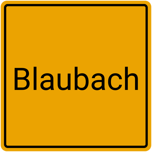 Meldebestätigung Blaubach