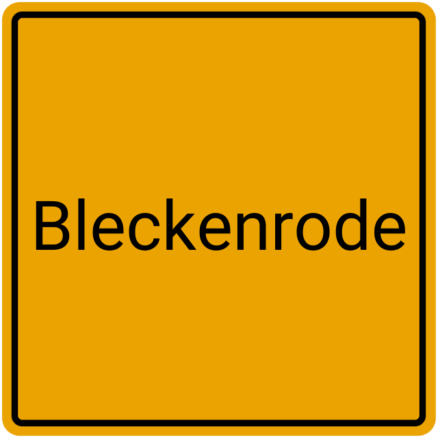 Meldebestätigung Bleckenrode