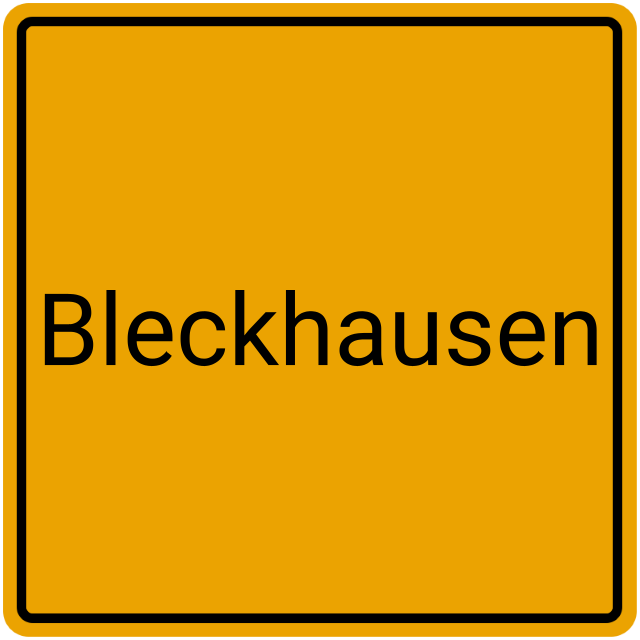 Meldebestätigung Bleckhausen