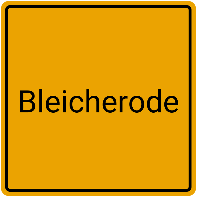 Meldebestätigung Bleicherode