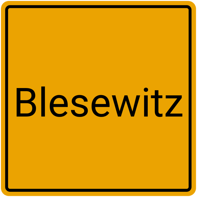 Meldebestätigung Blesewitz