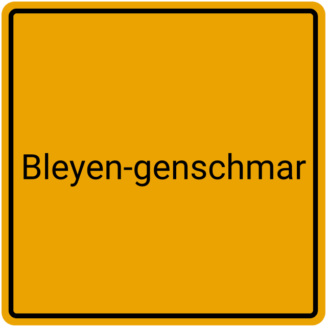 Meldebestätigung Bleyen-Genschmar