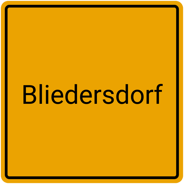 Meldebestätigung Bliedersdorf