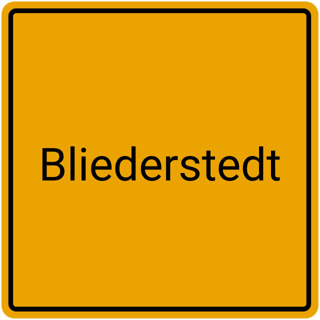 Meldebestätigung Bliederstedt