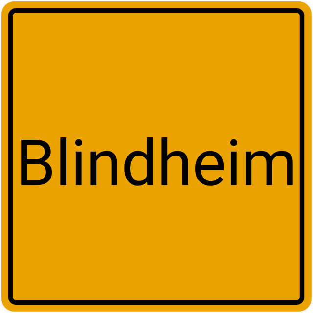 Meldebestätigung Blindheim