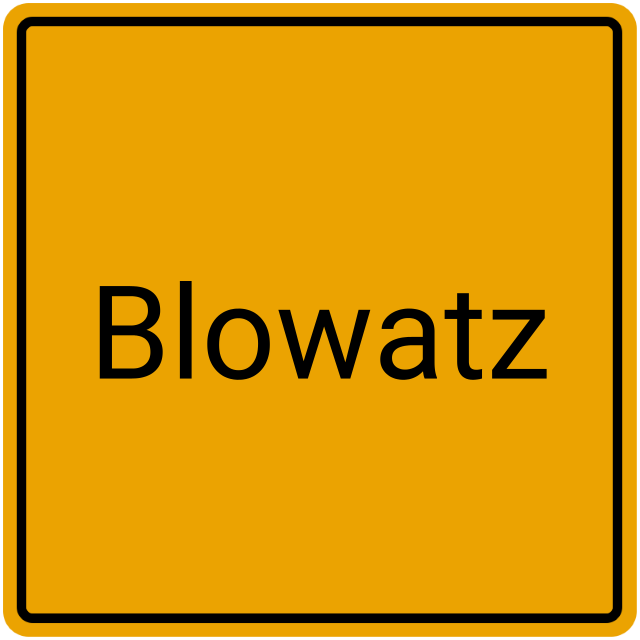 Meldebestätigung Blowatz