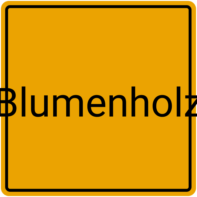 Meldebestätigung Blumenholz