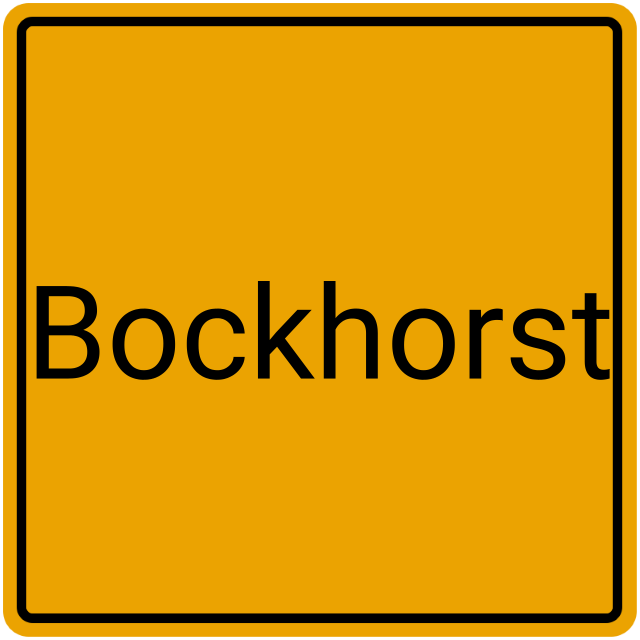 Meldebestätigung Bockhorst
