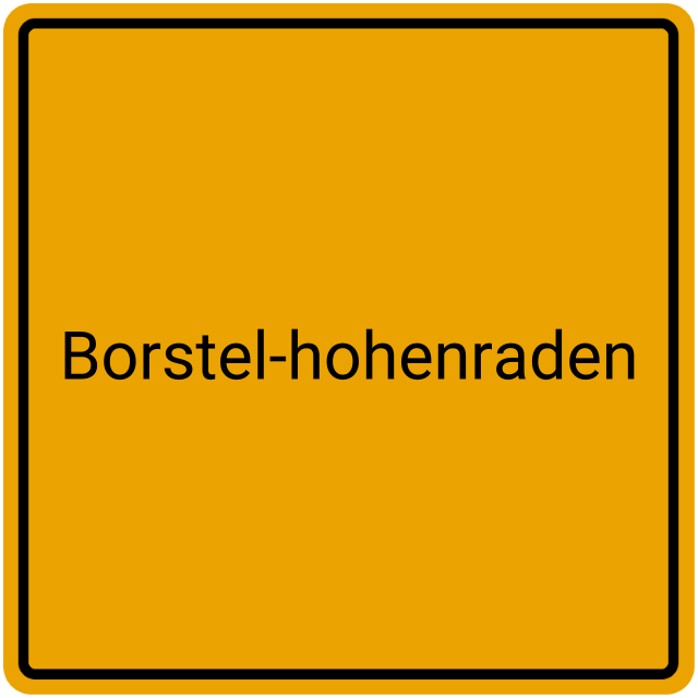 Meldebestätigung Borstel-Hohenraden