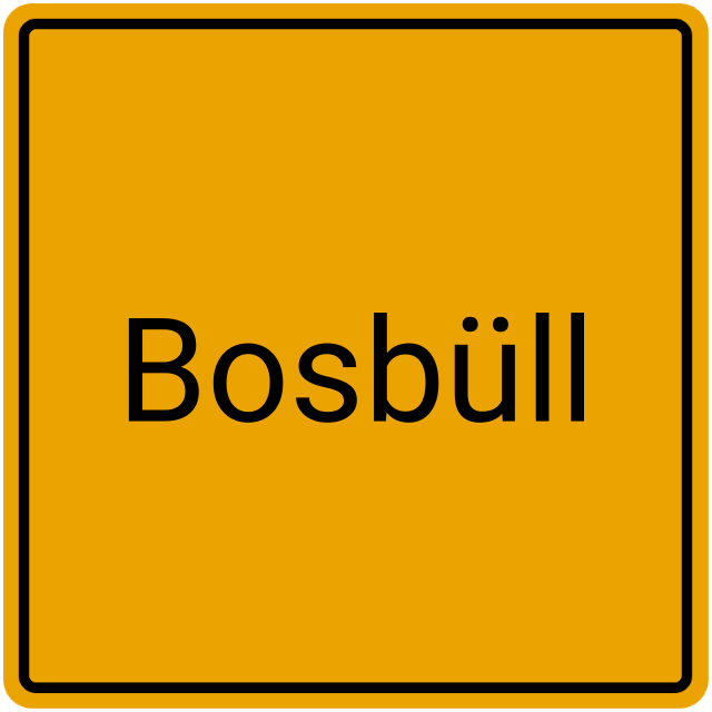 Meldebestätigung Bosbüll