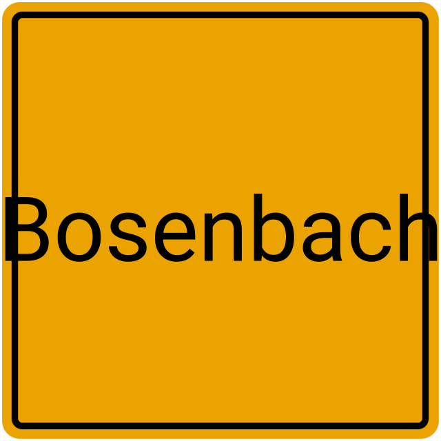 Meldebestätigung Bosenbach