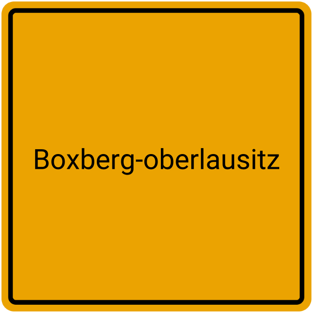 Meldebestätigung Boxberg-Oberlausitz